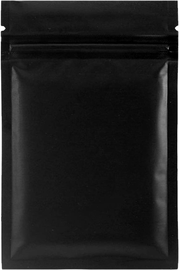 BLACK SAMPLE ZIPLOCK POUCH: SETS OF 10